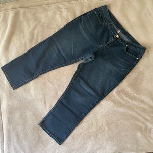 Capri blue jeans! Used, Size 14 petite, Jennifer Lopez brand.